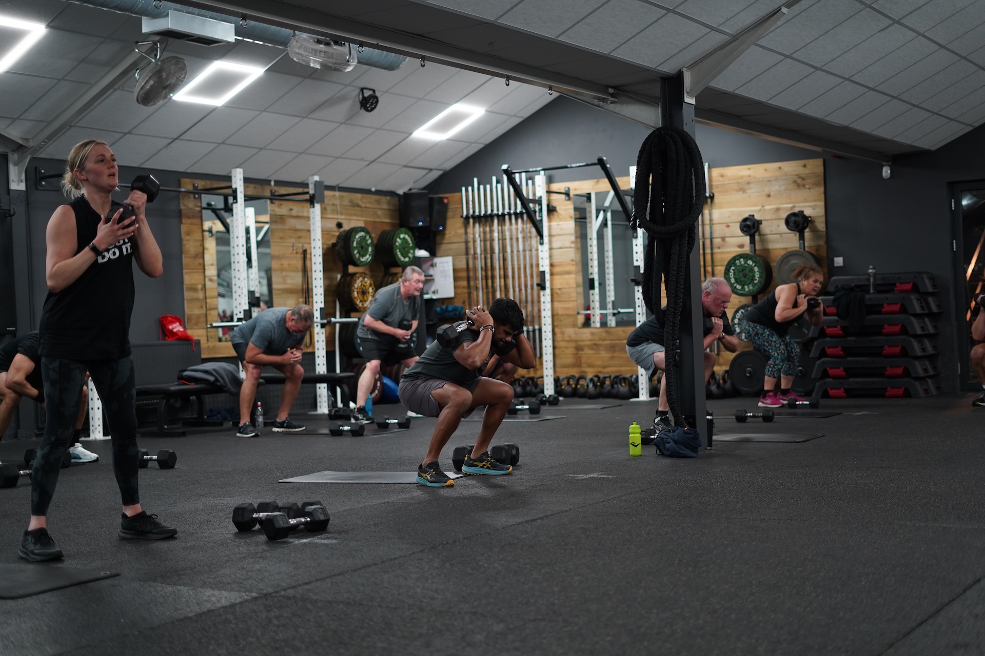 Group circuit training session